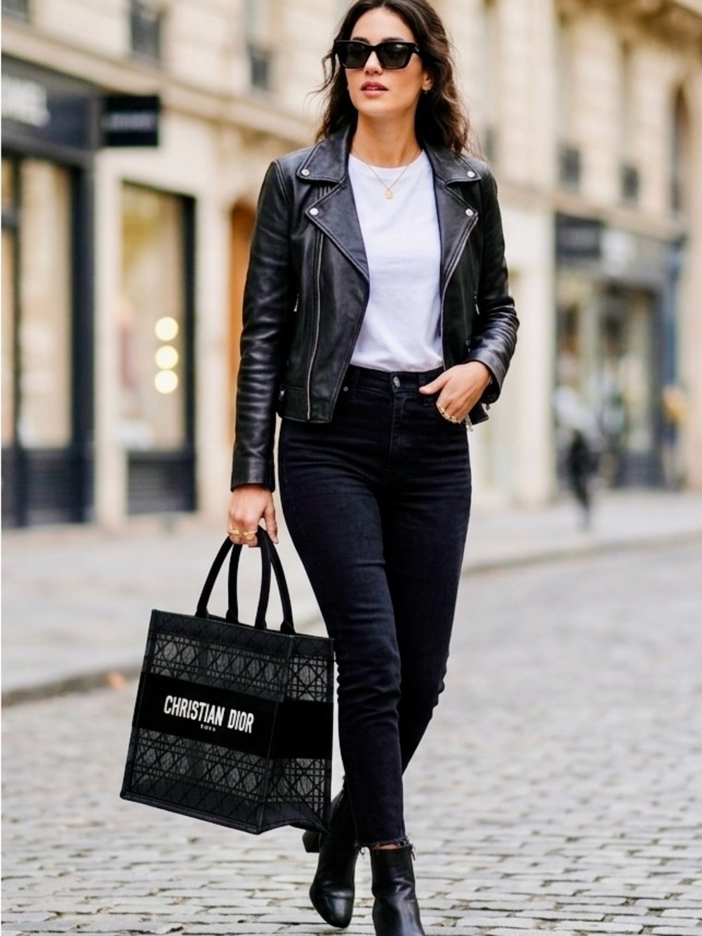 Dior Black Christian Dior Canvas - Black Velvet Mesh Beach Tote/Makeup Tote